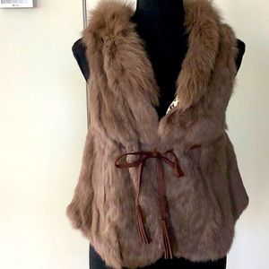 Real fur vest